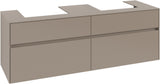 Villeroy & Boch Waschtischunterschrank Collaro C021 B0 1600 mm Taupe mit Beleuchtung