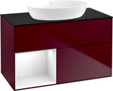 Villeroy & Boch Finion Waschtischunterschrank 1000 mm Glossy White Lacquer mit Beleuchtung