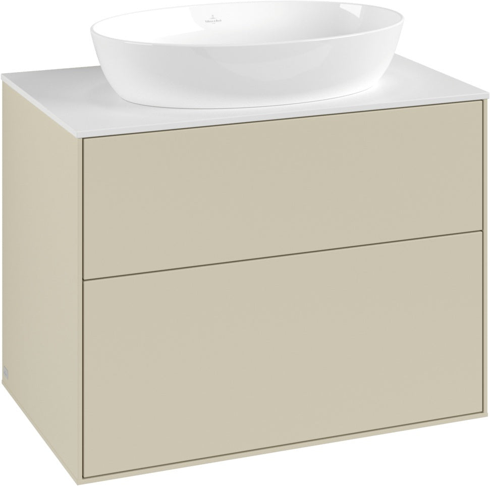 Villeroy & Boch Finion Waschtischunterschrank 800 mm Glossy White Lacquer – 2 Auszüge mit SoftClosing