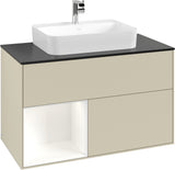 Villeroy & Boch Finion Waschtischunterschrank 1000 mm Glossy White Lacquer mit LED-Beleuchtung