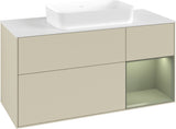 Villeroy & Boch Finion Waschtischunterschrank G711G Black Matt Lacquer 1200 mm mit Beleuchtung