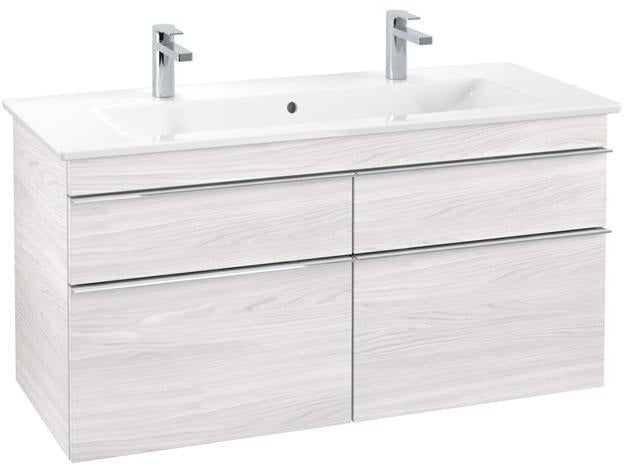 Villeroy & Boch VENTICELLO Waschtischunterschrank 1153 mm Santana Oak mit 4 Auszügen und Glasabtrennungen
