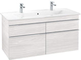 Villeroy & Boch VENTICELLO Waschtischunterschrank 1153 mm Santana Oak mit 4 Auszügen und Glasabtrennungen