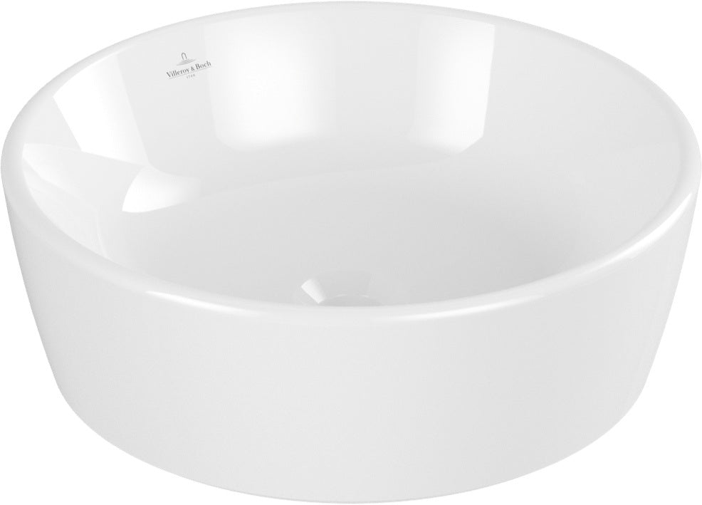 Villeroy & Boch Aufsatzwaschbecken Architectura 450 mm rund Weiß Alpin ohne Überlauf