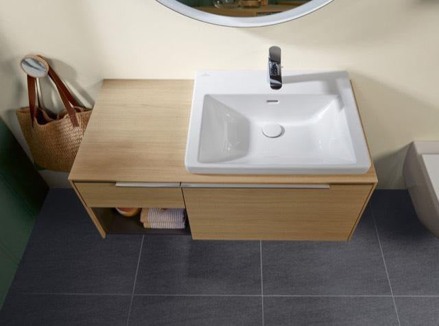 Villeroy & Boch Subway 3.0 Schrankwaschtisch 600x470mm TitanCeram Weiß Alpin