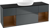 Villeroy & Boch Finion Waschtischunterschrank 1600 mm Glossy White Lacquer mit Beleuchtung