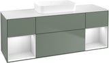 Villeroy & Boch Finion Waschtischunterschrank 1600 mm Glossy White Lacquer mit Beleuchtung