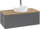Villeroy & Boch Waschtischunterschrank Antao L31050 1000 mm Anthrazit Matt Lack mit LED-Beleuchtung