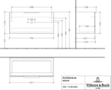 Villeroy & Boch Architectura Waschtischunterschrank 600 mm White Matt – 1 Auszug, SoftClosing