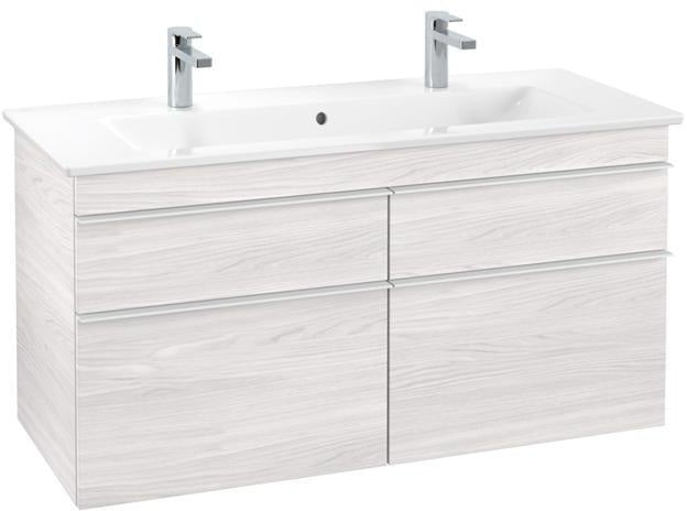 Villeroy & Boch VENTICELLO Waschtischunterschrank 1153 mm Santana Oak mit 4 Auszügen und Glasabtrennungen