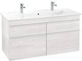 Villeroy & Boch VENTICELLO Waschtischunterschrank 1153 mm Santana Oak mit 4 Auszügen und Glasabtrennungen