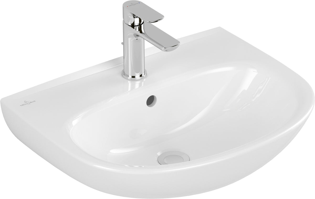 Villeroy & Boch O.novo Wandwaschbecken 550x440 mm oval Weiß Alpin ohne Hahnloch