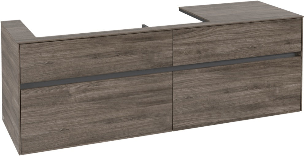 Villeroy & Boch Waschtischunterschrank Collaro C029 1600 mm Stone Oak mit 4 Auszügen