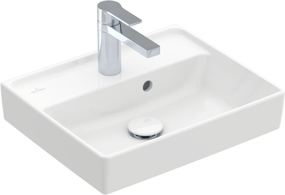 Villeroy & Boch Handwaschbecken Collaro 450x370mm Rechteck Weiß Alpin TitanCeram