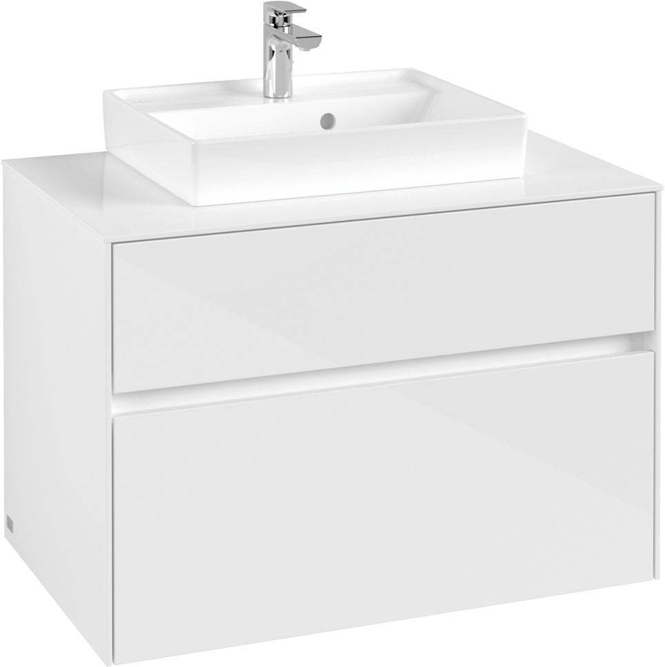 Villeroy & Boch Waschtischunterschrank Collaro C069 Glossy White 800 mm mit SoftClosing