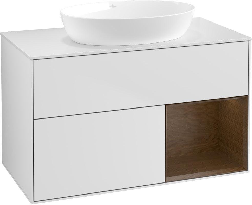 Villeroy & Boch Finion Waschtischunterschrank FA21GFGF 1000 mm Glossy White Lacquer