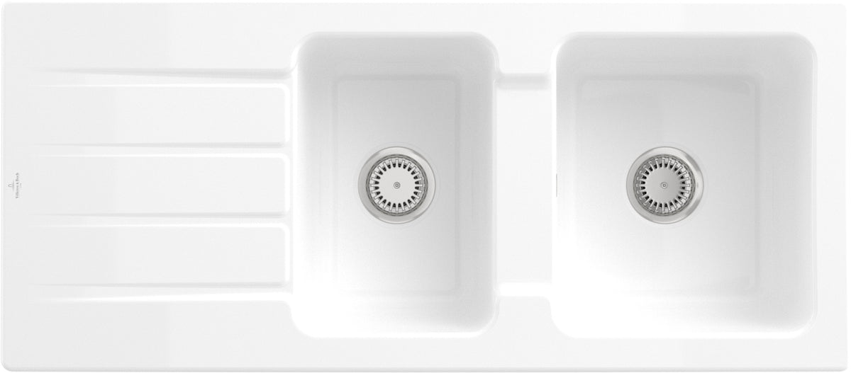 Villeroy & Boch Einbauspüle Architectura 80 338001R1 Weiß Alpin CeramicPlus 1160x510 mm