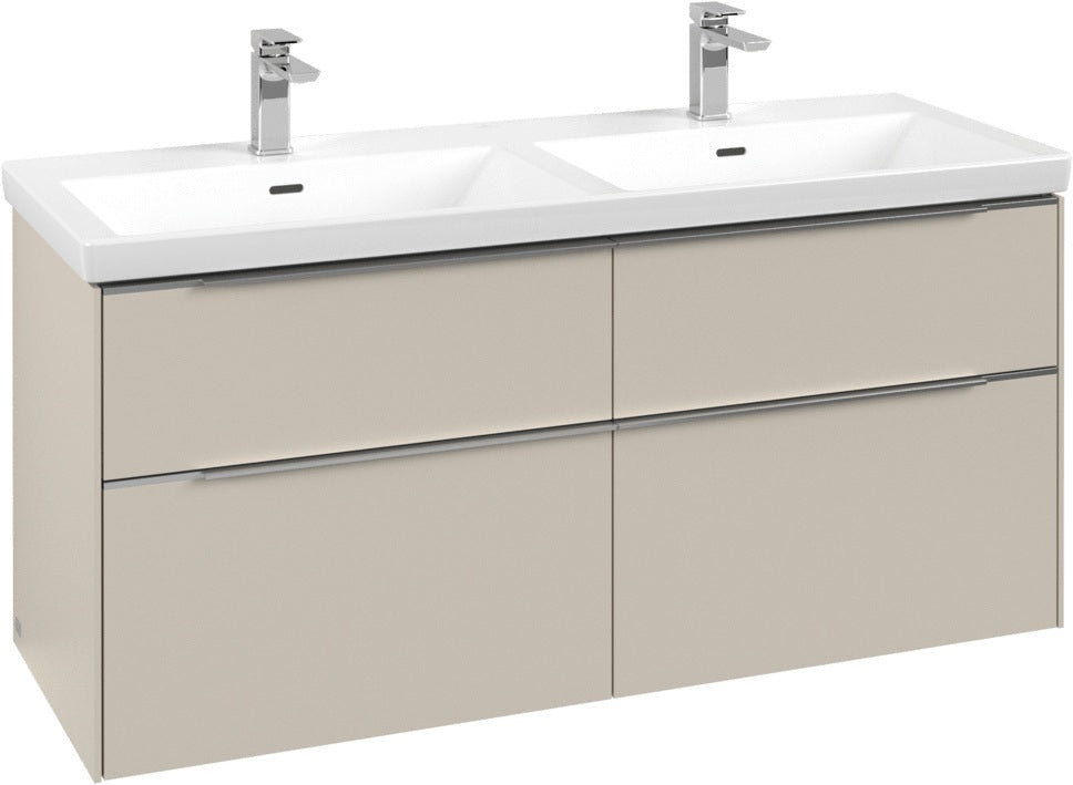 Villeroy & Boch Waschtischunterschrank Subway 3.0 C 568L0 1272 mm Brilliant White mit LED