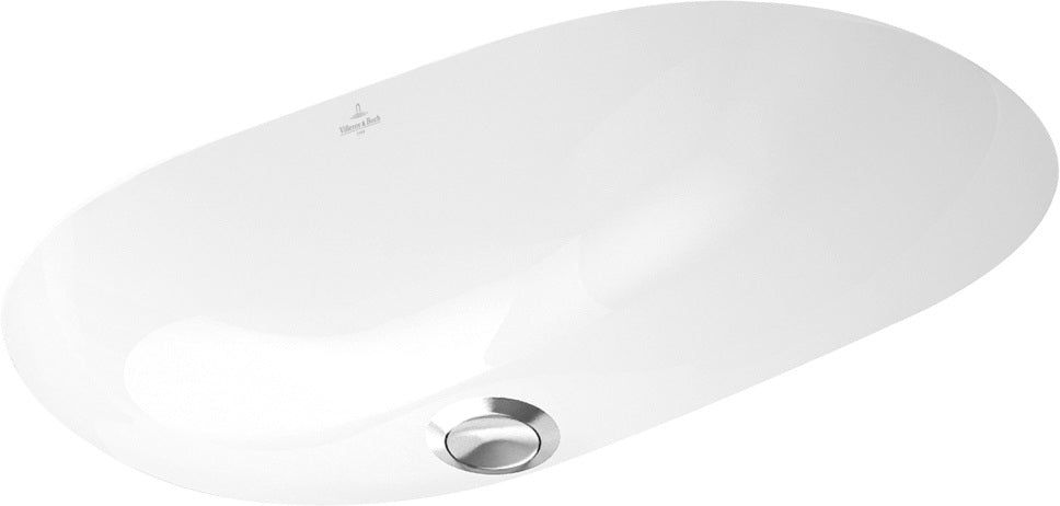 Villeroy & Boch O.novo Unterbauwaschbecken 650 mm Oval Weiß Alpin – Sanitärkeramik mit Überlauf