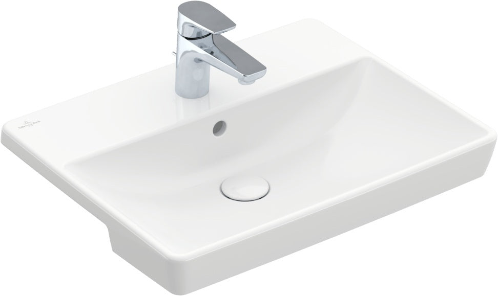 Villeroy & Boch Vorbauwaschbecken Avento 4A0655 550x440x145 mm Rechteck Weiß Alpin