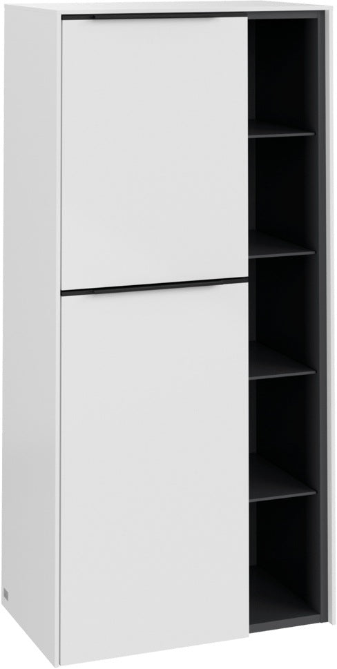 Villeroy & Boch Subway 3.0 Mittelschrank C59801, 574 mm, Brilliant White, Soft-Close, 2 Türen