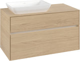 Villeroy & Boch Waschbeckenunterschrank Collaro C110 B0 Nordic Oak 1000 mm mit Beleuchtung