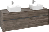 Villeroy & Boch Waschtischunterschrank Collaro C052 Stone Oak 1600 mm – 4 Auszüge, Push-Open