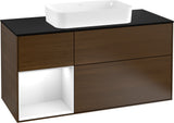 Villeroy & Boch Finion Waschtischunterschrank 1200 mm Glossy White Lacquer mit LED-Beleuchtung