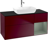 Villeroy & Boch Finion Waschbeckenunterschrank 1200 mm Glossy White Lacquer mit Beleuchtung