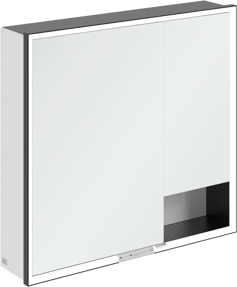 Villeroy & Boch Spiegelschrank My View+ B48110 1000 mm Graphite mit LED-Beleuchtung und SoftClosing