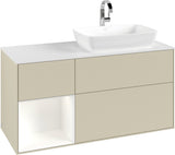 Villeroy & Boch Finion Waschbeckenunterschrank 1200 mm Glossy White Lacquer mit Beleuchtung
