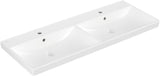 Villeroy & Boch Avento Doppelwaschtisch 1200 mm Weiß Alpin – Wandmontage, 2 Becken