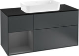Villeroy & Boch Finion Waschtischunterschrank 1200 mm Glossy White Lacquer mit LED-Beleuchtung