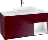 Villeroy & Boch Waschtischunterschrank Finion G831G 1200 mm Glossy White Lacquer mit Beleuchtung