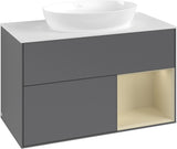 Villeroy & Boch Finion Waschtischunterschrank FA21GFGF 1000 mm Glossy White Lacquer