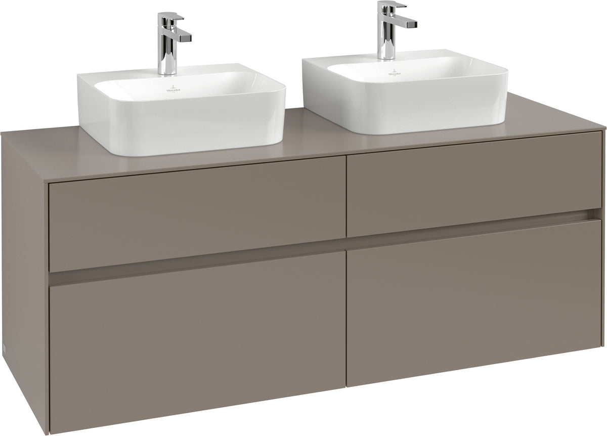 Villeroy & Boch Waschtischunterschrank Collaro 1400 mm White Oak mit SoftClosing und 4 Auszügen