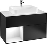 Villeroy & Boch Finion Waschtischunterschrank 1000 mm White Matt Lacquer mit LED-Beleuchtung