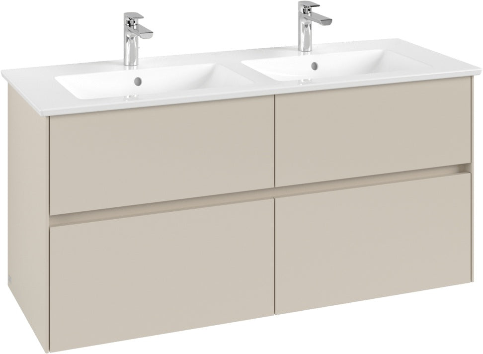 Villeroy & Boch Waschtischunterschrank Collaro C147 B0 1261 mm White Oak mit LED-Beleuchtung