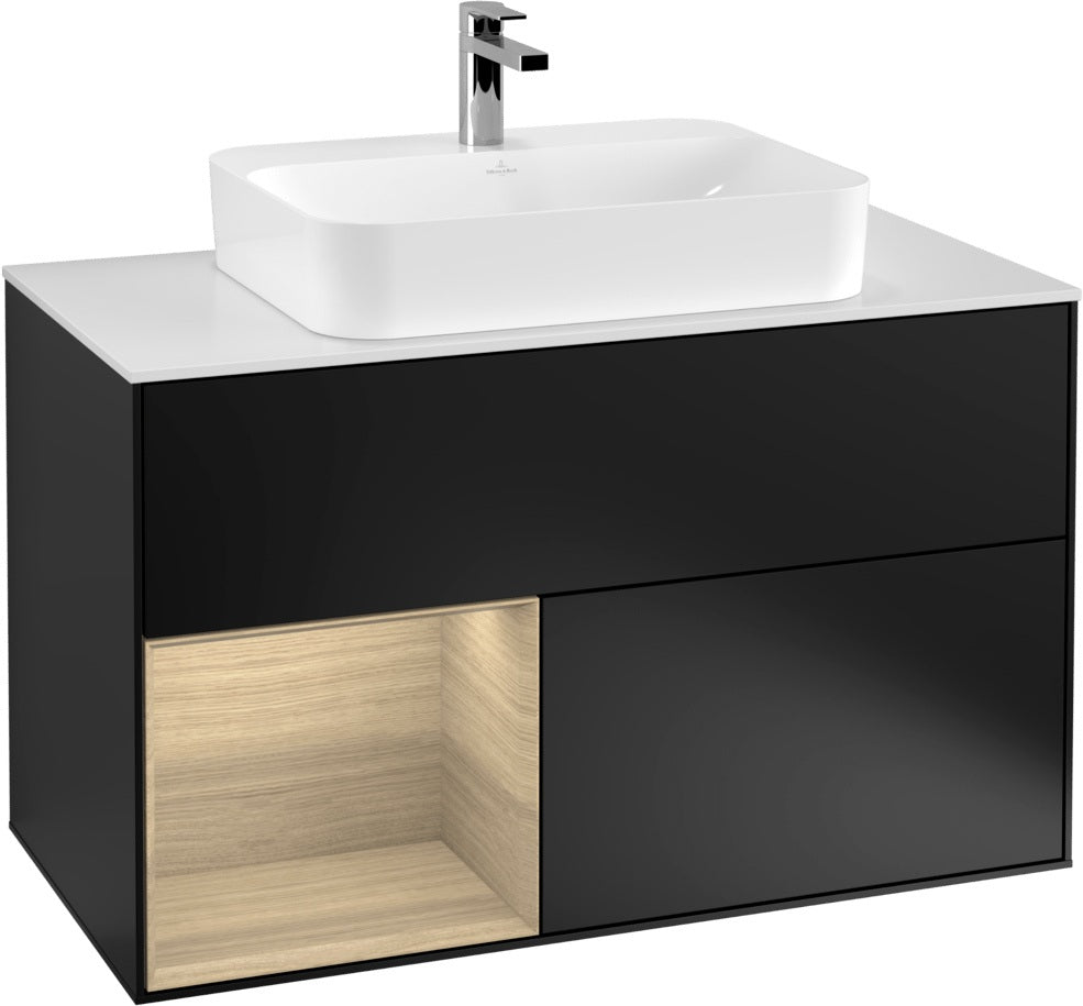 Villeroy & Boch Finion Waschtischunterschrank 1000 mm White Matt Lacquer mit LED-Beleuchtung