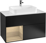 Villeroy & Boch Finion Waschtischunterschrank 1000 mm White Matt Lacquer mit LED-Beleuchtung