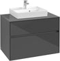 Villeroy & Boch Waschtischunterschrank Collaro Glossy Grey 800 mm mit SoftClosing