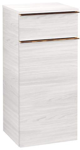 Villeroy & Boch VENTICELLO Seitenschrank Eiche matt 404 mm – wandhängend, Soft-Close, Anschlag rechts