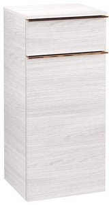 Villeroy & Boch VENTICELLO Seitenschrank Eiche matt 404 mm – wandhängend, Soft-Close, Anschlag rechts