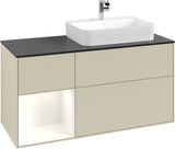 Villeroy & Boch Finion Waschbeckenunterschrank 1200 mm Glossy White Lacquer mit Beleuchtung