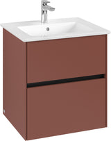 Villeroy & Boch Waschbeckenunterschrank Collaro C142 White Oak 561 mm mit SoftClosing