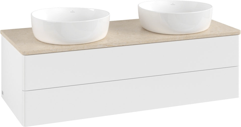 Villeroy & Boch Antao Waschtischunterschrank 1200 mm, 2 Auszüge, White Matt Lacquer
