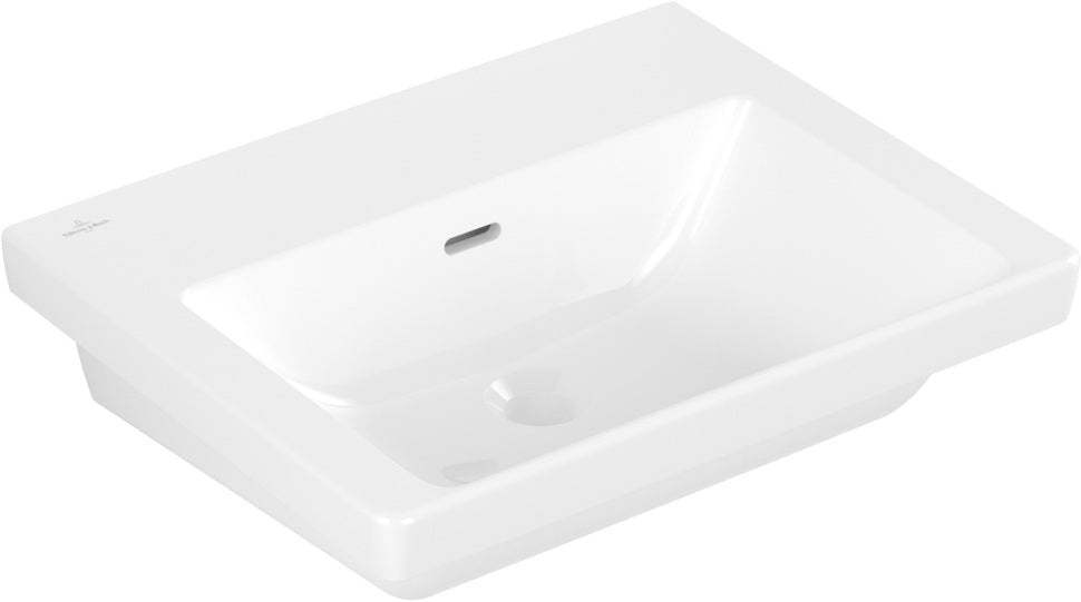 Villeroy & Boch Subway 3.0 Wandwaschbecken 550x440mm Weiß Alpin – Rechteck, mit Überlauf, ohne Hahnloch