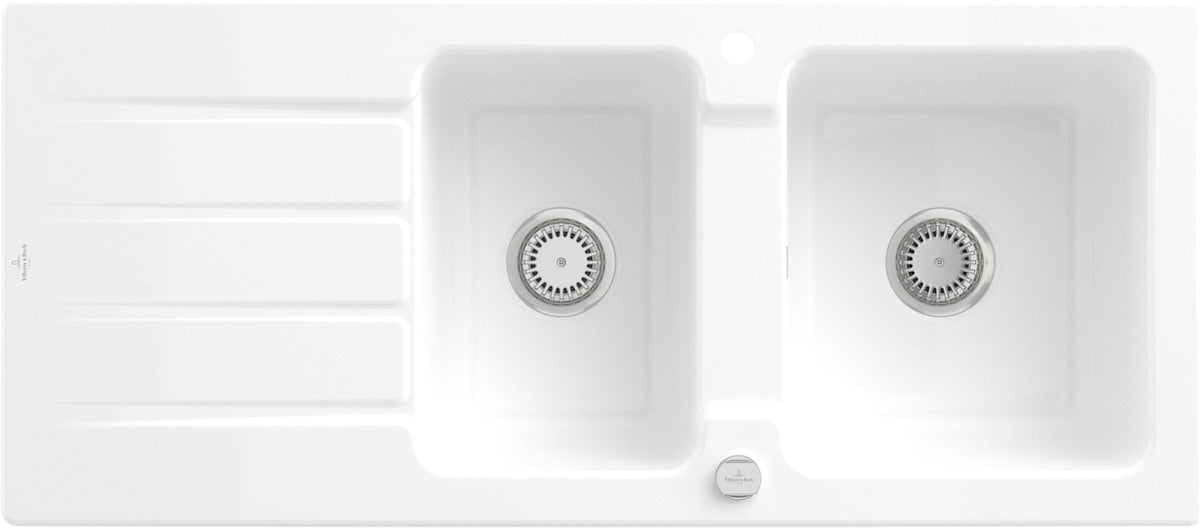 Villeroy & Boch Einbauspüle Architectura 80 338001R1 Weiß Alpin CeramicPlus 1160x510 mm