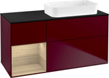 Villeroy & Boch Finion Waschtischunterschrank 120 cm Glossy White Lacquer mit Beleuchtung