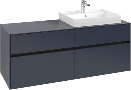 Villeroy & Boch Waschtischunterschrank Collaro C086 B0 1400 mm White Oak mit Beleuchtung und SoftClosing